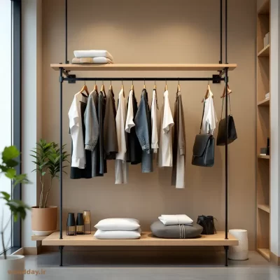 رگال لباس مدرن  با چوب و فلز جدیدترین مدل اروپا