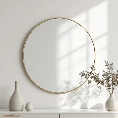آینه گرد برای دکوراسیون منزل 