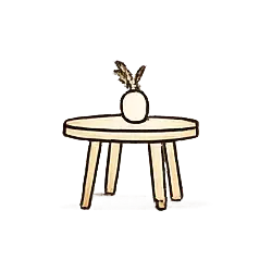 میز عسلی چوبی
